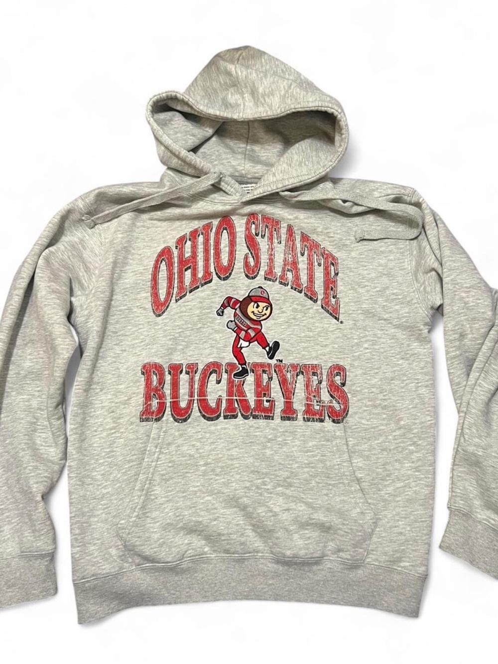 Heather Gray Ohio State Buckeyes Brutus Hoodie